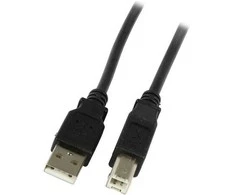 Synergy21 Kabelis USB, A(St) => B(St), 3,0m, USB2.0, Juodas, Premium, ,