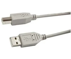 Synergy21 Kabelis USB, A(St) => B(St), 5,0m, USB2.0, grau, ,