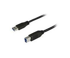 Synergy21 Kabelis USB, A(St) => B(St), 5,0m, USB3.0, juodas, ,