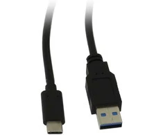Synergy21 Kabelis USB, C(St) => A(St), 1,0m, USB3.1, juodas, 10G/3A, Gen 2