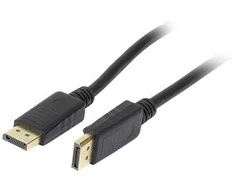 Synergy21 Kabelis Video DisplayPort 1.2, ST/ST, 1,0m, Ultra HD 4k*2k 3840*2160@60hz 4:4:4, 8 Bit, CCS