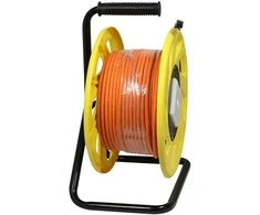 Synergy21 Kabeltrommel, CAT6A, 50m, CAT7A Rohkabel S-STP(S/FTP), mit 1x Buchse/Stecker RJ45(CAT6A), LSZH,