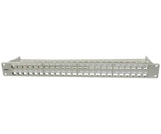Synergy21 Keystone, Modulträger, 19Patchpanel für 48xTP-Modul, 1HE(t95mm), Lichtgrau