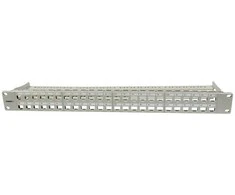 Synergy21 Keystone, Modulträger, 19Patchpanel für 48xTP-Modul, 1HE(t95mm), Lichtgrau