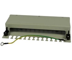 Synergy21 Keystone, Modulträger, Patchpanel für 12x TP-Modul, Aufputz, Metall, Lichtgrau