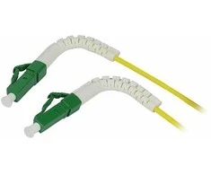 Synergy21 LWL-1-Faser-Patchk. 0,5mtr.LC(APC)-LC(APC), 9/125u, OS2, G657A2, AD=2mm, flexible Knickschutztülle