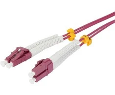 Synergy21 LWL-2-Faser-Patchk. 0,25mtr.LC-LC, 50/125um,OM4, AD=2mm, flexible Knickschutztülle,