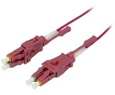 Synergy21 LWL-2-Faser-Patchk. 0,5mtr.LC-LC, 50/125um,OM4, Uniboot(drehbar), Push/Pull, AD=2mm,