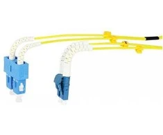 Synergy21 LWL-2-Faser-Patchk. 1,0mtr.LC-SC, 9/125um, OS2, AD=2mm, flexible Knickschutztülle, G657.A2,