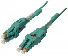 Synergy21 LWL-2-Faser-Patchk. 15mtr.LC-LC, 50/125um,OM3, Uniboot(drehbar), Push/Pull, AD=2mm,