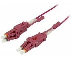Synergy21 LWL-2-Faser-Patchk. 3mtr.LC-LC, 50/125um,OM4, Uniboot(drehbar), Push/Pull, AD=2mm,