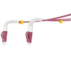 Synergy21 LWL-2-Faser-Patchk. 3mtr.LC-LC, 50/125um,OM4, AD=2mm, flexible Knickschutztülle,