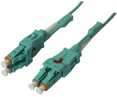Synergy21 LWL-2-Faser-Patchk. 5mtr.LC-LC, 50/125um,OM3, Uniboot(drehbar), Push/Pull, AD=2mm,