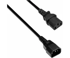 Synergy21 Netzkabel 230V Kaltgeräte IEC-C13(Buchse)/Kaltgeräte IEC-C14(Stecker), 5m