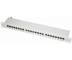 Synergy21 Patch Panel 24xTP, CAT6A, 500Mhz, 19, Lichtgrau LSA