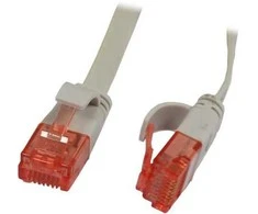 Synergy21 Patchkabel RJ45, CAT6 250Mhz, 0,15m grau, UTP(U/UTP), PVC, Flach