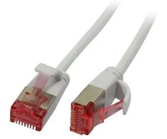 Synergy21 Patchkabel RJ45, CAT6 250Mhz, 7,5m baltas, U/FTP, slimline rund d=3,6mm,