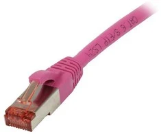 Synergy21 Patchkabel RJ45, CAT6 250Mhz, 1,5m magenta, S-STP(S/FTP), TPE/LSZH(Superflex)