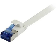 Synergy21 Patchkabel RJ45, CAT6A 500Mhz, 3m, baltas, U/FTP, flach, TPE(Superflex), AWG32,