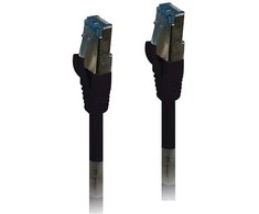 Synergy21 Patchkabel RJ45, CAT6A 500Mhz, 0,15m, juodas, S-STP(S/FTP), TPE/LSZH(Superflex), AWG26,
