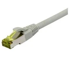 Synergy21 Patchkabel RJ45, CAT6A 500Mhz, 0,25m, grau, S-STP(S/FTP), TPE/LSZH(Ultraflex), AWG26, mit CAT7 Rohkabel,
