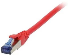 Synergy21 Patchkabel RJ45, CAT6A 500Mhz, 0,15m, raudona, S-STP(S/FTP), TPE/LSZH(Superflex), AWG26,