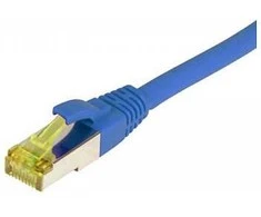 Synergy21 Patchkabel RJ45, CAT6A 500Mhz, 0,5m, blau, S-STP(S/FTP), TPE/LSZH(Ultraflex), AWG26, mit CAT7 Rohkabel,