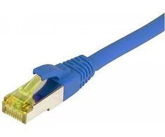 Synergy21 Patchkabel RJ45, CAT6A 500Mhz, 0,15m, blau, S-STP(S/FTP), TPE/LSZH(Ultraflex), AWG26, mit CAT7 Rohkabel,