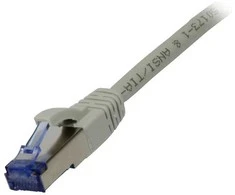 Synergy21 Patchkabel RJ45, CAT6A 500Mhz, 1,5m, grau, S-STP(S/FTP), Komponent getestet(GHMT certified), AWG26,