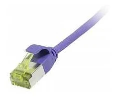 Synergy21 Patchkabel RJ45, CAT6A 500Mhz, 7,5m, lila, U/FTP, slimline rund d=3,8mm, TPE/LSZH(Superflex), AWG32, mit CAT7 Rohkabel,