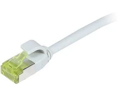 Synergy21 Patchkabel RJ45, CAT6A 500Mhz, 1,0m, grau, S-STP(S/FTP), slimline rund d=4,5mm, TPE/LSZH(Superflex), AWG28, mit CAT7 Rohkabel,