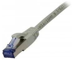 Synergy21 Patchkabel RJ45, CAT6A 500Mhz, 1,0m, grau, S-STP(S/FTP), Komponent getestet(GHMT certified), AWG26,