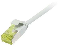 Synergy21 Patchkabel RJ45, CAT6A 500Mhz, 7,5m, grau, U/FTP, slimline rund d=3,8mm, TPE/LSZH(Superflex), AWG32, mit CAT7 Rohkabel,