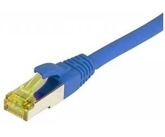 Synergy21 Patchkabel RJ45, CAT6A 500Mhz, 2m, blau, S-STP(S/FTP), TPE/LSZH(Ultraflex), AWG26, mit CAT7 Rohkabel,