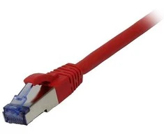 Synergy21 Patchkabel RJ45, CAT6A 500Mhz, 1,0m, raudona, S-STP(S/FTP), AWG26, LSZH,