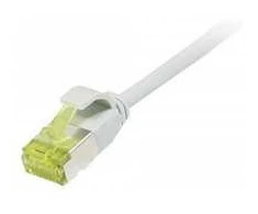 Synergy21 Patchkabel RJ45, CAT6A 500Mhz, 0,25m, grau, U/FTP, slimline rund d=3,8mm, TPE/LSZH(Superflex), AWG32, mit CAT7 Rohkabel,
