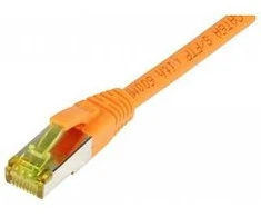 Synergy21 Patchkabel RJ45, CAT6A 500Mhz, 15m, oranžinis, S-STP(S/FTP), TPE/LSZH(Ultraflex), AWG26, mit CAT7 Rohkabel,