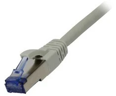 Synergy21 Patchkabel RJ45, CAT6A 500Mhz, 7,5m, grau, S-STP(S/FTP), AWG26, LSZH,