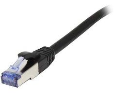 Synergy21 Patchkabel RJ45, CAT6A 500Mhz, 3m, juodas, S-STP(S/FTP), AWG26, LSZH,