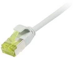 Synergy21 Patchkabel RJ45, CAT6A 500Mhz, 5m, grau, U/FTP, slimline rund d=3,8mm, TPE/LSZH(Superflex), AWG32, mit CAT7 Rohkabel,