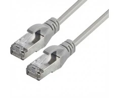 Synergy21 Patchkabel RJ45, CAT6A 500Mhz, 1,0m, grau, S-STP(S/FTP), TPE/LSZH(Ultraflex), AWG26, mit CAT7 Rohkabel, Synergy 21