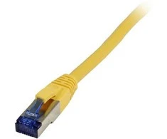 Synergy21 Patchkabel RJ45, CAT6A 500Mhz, 0,15m, gelb, S-STP(S/FTP), TPE/LSZH(Superflex), AWG26,