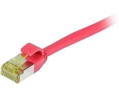 Synergy21 Patchkabel RJ45, CAT6A 500Mhz, 1,5m, raudona, S-STP(S/FTP), slimline rund d=4,5mm, TPE/LSZH(Superflex), AWG28, mit CAT7 Rohkabel,