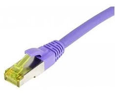 Synergy21 Patchkabel RJ45, CAT6A 500Mhz, 0,15m, lila, S-STP(S/FTP), TPE/LSZH(Ultraflex), AWG26, mit CAT7 Rohkabel,
