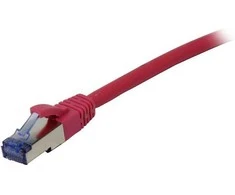 Synergy21 Patchkabel RJ45, CAT6A 500Mhz, 0,5m, pink, S-STP(S/FTP), Komponent getestet(GHMT certified), AWG26,