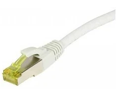 Synergy21 Patchkabel RJ45, CAT6A 500Mhz, 25m, baltas, S-STP(S/FTP), TPE/LSZH(Ultraflex), AWG26, mit CAT7 Rohkabel,