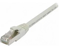Synergy21 Patchkabel RJ45, CAT8.1 2000Mhz, 0,25m, grau, S-STP(S/FTP), TPE/LSZH(SuperFlex), AWG26,
