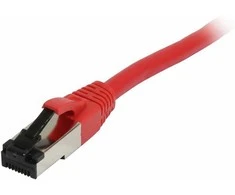 Synergy21 Patchkabel RJ45, CAT8.1 2000Mhz, 0,25m, raudona, S-STP(S/FTP), TPE/LSZH(SuperFlex), AWG26,