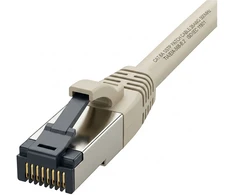 Synergy21 Patchkabel RJ45, CAT8.1 2000Mhz, 1,0m, grau, S-STP(S/FTP), TPE/LSZH(SuperFlex), AWG26,