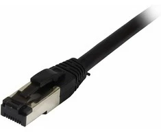 Synergy21 Patchkabel RJ45, CAT8.1 2000Mhz, 7,5m, juodas, S-STP(S/FTP), TPE/LSZH(SuperFlex), AWG26,